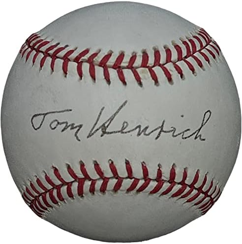 Tom Henrich İmzalı Resmi Amerikan Beyzbol Ligi (JSA) - İmzalı Beyzbol Topları