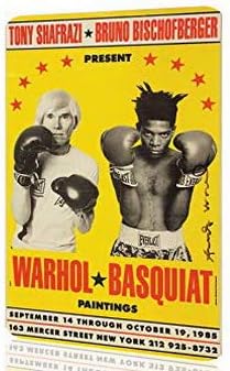 Metal Tabela Andy Warhol Basquiat Boks Poster Sanat 12X8 İnç