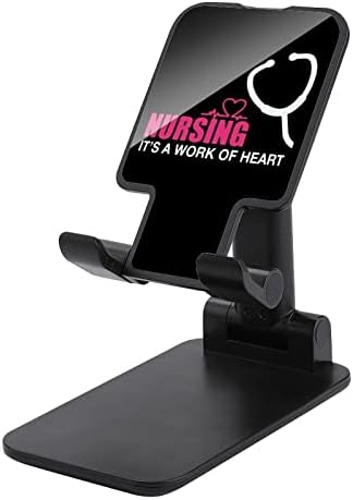 Hemşirelik Bir Eserdir Kalp Baskı cep telefonu Standı ile Uyumlu iPhone Anahtarı Tabletler Katlanabilir Ayarlanabilir Cep