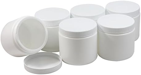 Kapaklı Vidalı Pinnacle Ticari Plastik Kaplar 16 oz Quart Sıcak veya Soğuk Dondurulabilir Gıda dondurma kavanozları Beyaz