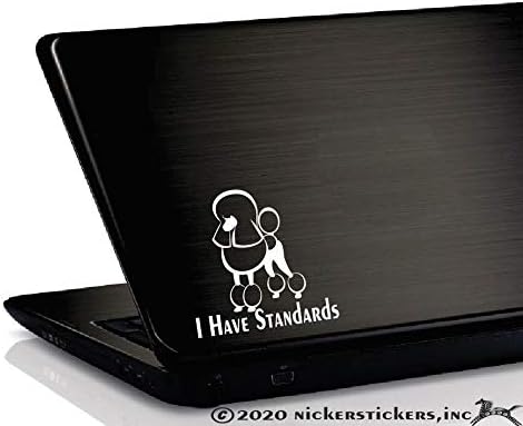 Standartlarım Var / Continental Standart Kaniş Vinil Köpek Çıkartması Pencere Araba Kamyon Tablet laptop etiketi