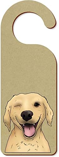 Azeeda 'Göz Kırpan Köpek' 200mm x 72mm Kapı Askısı (DH00034017)
