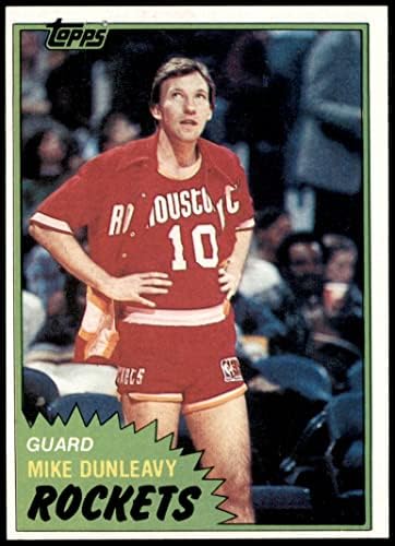 1981 Topps 85 MW Mike Dunleavy Houston Rockets (Basketbol Kartı) ESKİ/MT Rockets Dükü