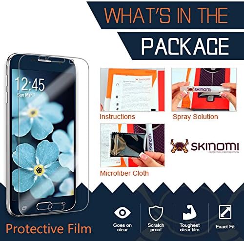 Skinomi Ekran Koruyucu ile Uyumlu Samsung Galaxy A7 (2017) Temizle TechSkin TPU Anti-Kabarcık HD Film