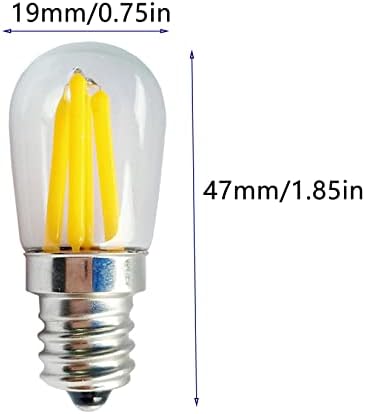 YDJoo E12 şamdan LED ışık ampul 3 W LED LED gece ışığı buzdolabı ışık 30 W yedek sıcak beyaz 2700 K LED Filament ampuller