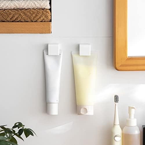HRTNS Banyo Diş Macunu Klip Beyaz markless Kanca Klip Tuvalet Temizleyici Asılı Klip kendinden Yapışkanlı Beyaz Asılı Klip