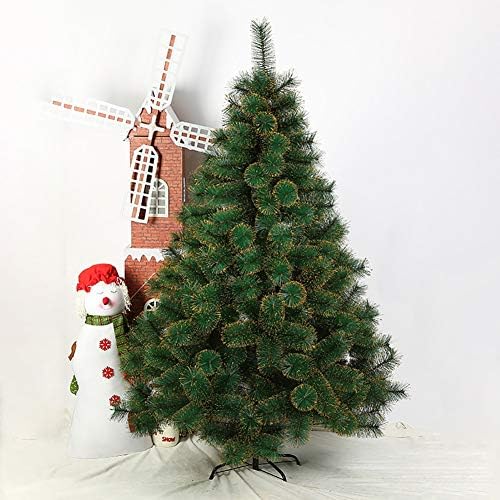 DLPY PVC Noel Çam Ağacı Ladin Menteşeli Önceden Dekore Edilmiş Metal Standı Noel Ağacı Tatil için Kapalı-6ft (180 cm)