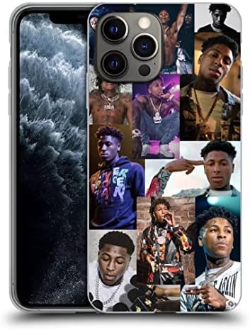 wogehote Classic Asla Müzik Kırılmadı Telefon Kılıfı iPhone 14ProMax ile Uyumlu Youngboy Moda Kolajı Tekrar Yumuşak ve Esnek