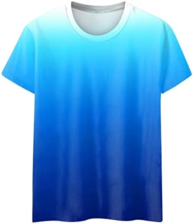 ZLOVHE kadın yazlık t-Shirt Şık Bluzlar Yuvarlak Boyun Kısa Kollu Baskılı Tunik Üstleri Tayt rahat T-Shirt