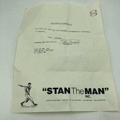 Stan The Man Müzikal İmzalı Resmi Ulusal Beyzbol Ligi JSA COA İmzalı Beyzbol Topları