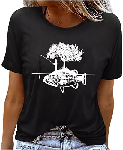 NOKMOPO Bayan kısa Kollu tişört Moda Yaz 2022 Kısa Kollu Rahat Baskı T-Shirt Bluz