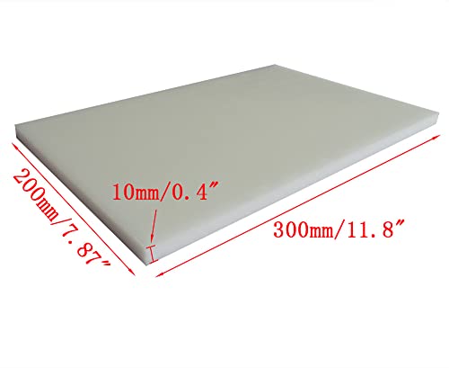 1 adet Beyaz POM Polioksimetilen Plastik Levha 200mm x 300mm x 11mm Yazdırılabilir Sert Dayanıklı Plastik Levha Ev Dekorasyon