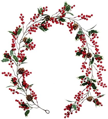 EYHLKM Noel Çelenk Yapay Kırmızı Berry Zarif Ev Dekorasyon Çelenkler GarlandsChristmas Cadılar Bayramı Ev Dekorasyonu (Renk