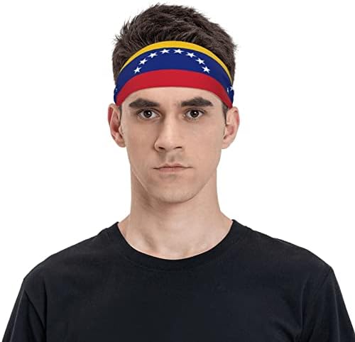 Unisex Egzersiz Bilekliği Bayrağı Venezuela Gurur Çok Fonksiyonlu Spor Ter Bantlari erkek Performans Kafa Bandı