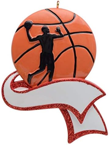 Basketbol Çocuk Noel Süs Kişiselleştirilmiş Basketbol Oyuncu Süs Takım Atlet Spor Fan Hatıra Hediye Torunu Noel Süs