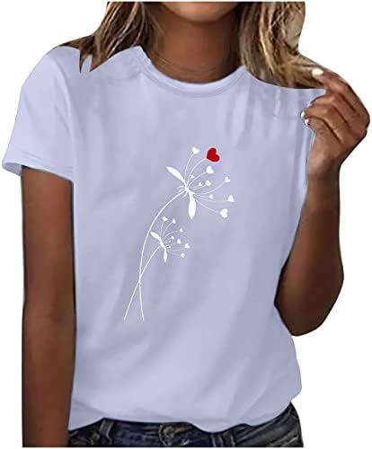 Kadın Sonbahar Yaz kısa Kollu bluz 2023 Elbise Moda Ekip Boyun Pamuk Grafik Brunch Üst Tshirt Kadınlar için 0Q 0Q