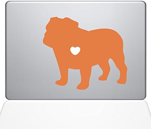 Çıkartma Gurusu Bulldog Çıkartmamı Seviyorum Vinil Çıkartma, 12 MacBook, Pembe (1485-MAC-12M-BG)