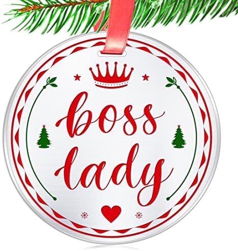 Kadınlar için zarif şef patron bayan Noel süs hediye-Eşi, kız arkadaşları, anne için sevimli eğlenceli hediye-Kadın patron