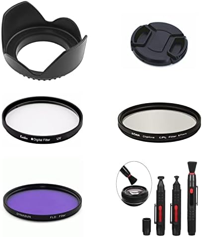 SR10 67mm Kamera Paketi Lens Hood Cap UV CPL FLD Filtre Fırçası ile Uyumlu Canon EOS 800D 750D 700D 650D 600D 550D 500D Kamera