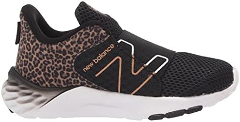 Yeni Denge çocuk Taze Köpük Roav V2 Bungee Sneaker, Siyah / Beyaz / Bakır Metalik, 2 Bebek