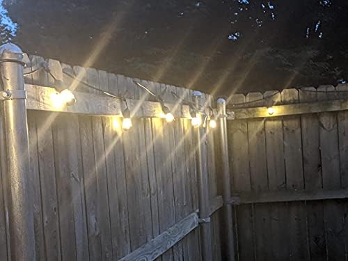 Brightech Ambience Pro LED Dış Mekan dize ışıkları - 48 Ft Kısılabilir veranda ışıkları-Dış Mekan, Arka Bahçe, Çardak için