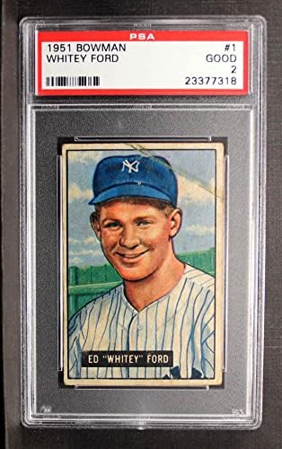 1951 Okçu 1 Beyaz Ford New York Yankees (Beyzbol Kartı) PSA PSA 2.00 Yankees