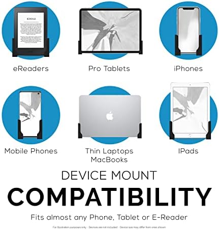 MacBook, Yüzey, Netbook için BRAİNWAVZ Yapışkanlı Dizüstü Bilgisayar ve Tablet Duvar Montaj Tutucusu. iPad, Android, iPad