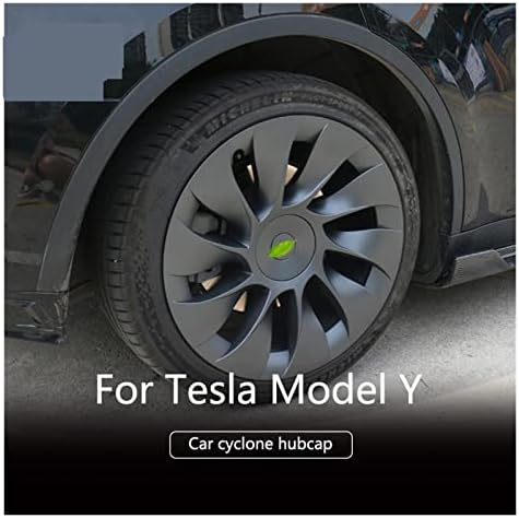 Tesla Model Y Araba jant Kapağı ile uyumlu Siklon Jant Kapağı 20 İnç Otomobil Jant Kapağı 4 ADET dış dekorasyon Aksesuarları
