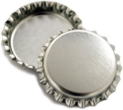 1.000 Krom Şişe Kapağı Yeni Gümüş Şişe Kapağı Renkli Astarsız