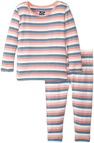 KicKee Pantolon Kız Bebek Baskılı Uzun Kollu Pijama Takımı Prd-kplp108-blmc