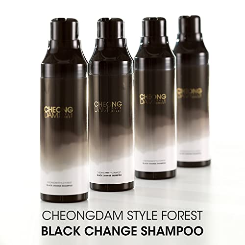 Cheongdam Tarzı Orman Siyahı Değişim Şampuanı | Kahverengi) / Saç Hacmi İyileştirme / Peptit Seramid Hyaluronik Asit Bitkisel