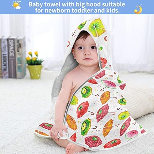 vvfelıxl Bebek Kapşonlu Havlu, Meyve Şemsiye Emici Yürümeye Başlayan banyo havlusu, Pamuk Yumuşak Yenidoğan bebek havluları