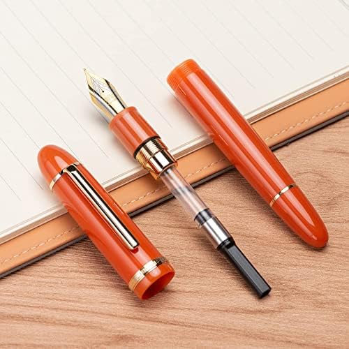 4 ADET Çeşitli Renkler Jinhao X159 Akrilik dolma kalem Seti, boyutu 8 İnce Ucu Klasik Tasarım Pürüzsüz Yazma Kalem Dönüştürücü