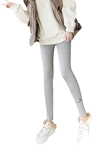 DSODAN Bayan Polar Astarlı Tayt Kış Yüksek Bel Kalın Sıcak Kaşmir Slim Fit Yoga Pantolon Egzersiz Termal Tayt