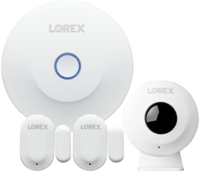 Lorex Ev Güvenlik Akıllı Sensör Başlangıç Kiti, Hareket Algılama ve Pencere veya kapı alarmı Sistemi, 1 Sensör Göbeği, 1