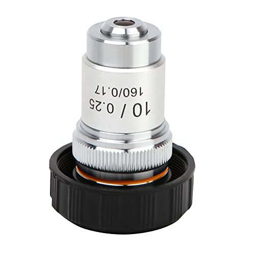 Mikroskop Nesne Lens, Objektif Lens Aşınmaya Dayanıklı Net Görüntü Profesyonel Kompakt Biyolojik Mikroskoplar için(10X)