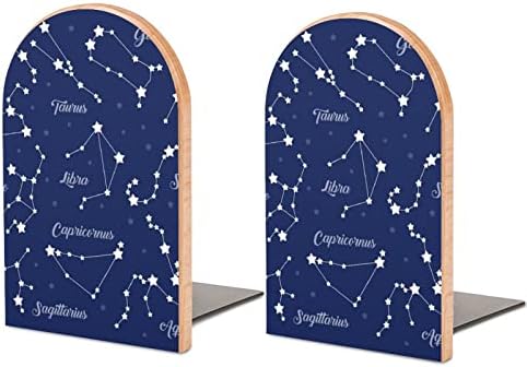 12 Takımyıldızı Evren Galaxy Ahşap Kitap Ayracı Kaymaz Kitap Standları Kitap Tutucu Kitap Biter Destekler Kitaplık Rafları