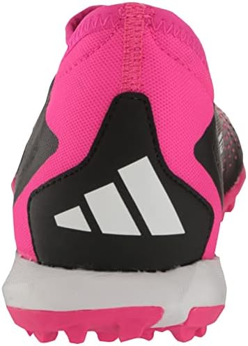 adidas Unisex Avcı Doğruluğu.3 Çim Futbol Ayakkabısı, Siyah / Beyaz / Takım Şok Pembe (Bağcıksız), 9 ABD'li Erkek