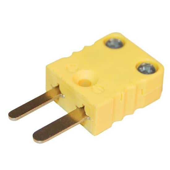Digi-Sense Minyatür Tip-K Termokupl Erkek Konnektör, 2 Pin