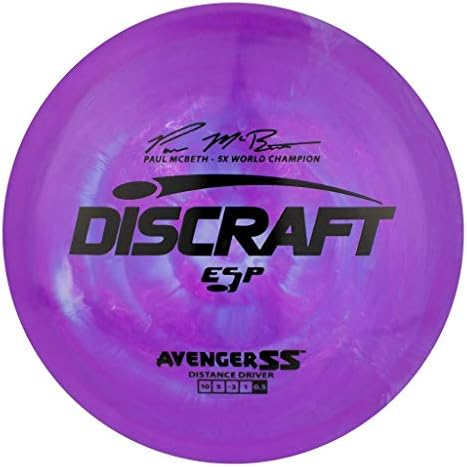 Discraft Paul McBeth İmza ESP Avenger SS Mesafe Sürücüsü Golf Diski [Renkler Değişebilir]