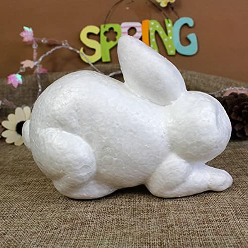 jojofuny 3 adet Güzel Düğün Çiçek Topu Tavşan Bunny El Sanatları Masaüstü Sanat Çocuklar Köpük Beyaz İyilik, heykelcik X.