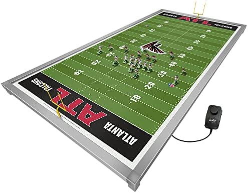 Tudor Oyunları Atlanta Şahinleri NFL Ultimate Elektrikli Futbol Seti-Şap Çerçevesi, 48 x 24 Saha