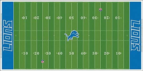Tudor Oyunları Detroit Lions NFL Ultimate Elektrikli Futbol Takımı-Şap Çerçevesi, 48 x 24 Saha
