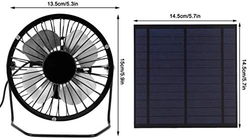 5W 6V güneş panelı Enerjili Fan, Taşınabilir Soğutma Fanı ile Mini güneş panelı Fotovoltaik güneş panelı Sera Havalandırma