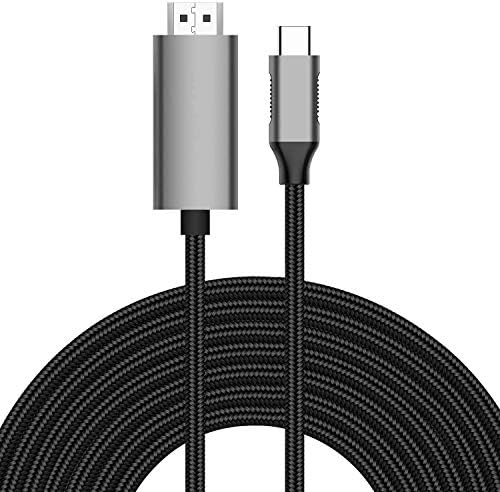 VOLT + USB C HDMI Kablosu, 6FT, 4 K, Thunderbolt 3/4 USB C HDMI Adaptörü için Uyumlu Samsung Galaxy S6 için S23, Chromebook,