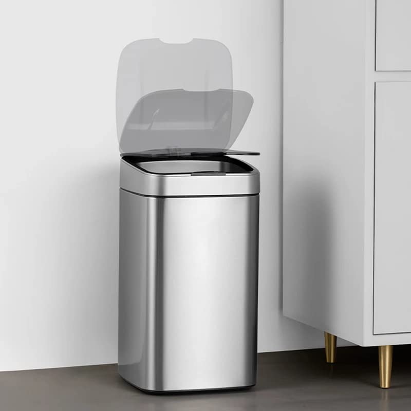 TATSEN Mutfak Akıllı çöp tenekesi Otomatik Sensör Oturma Odası Paslanmaz Çelik çöp tenekesi Automatica çöp kutusu