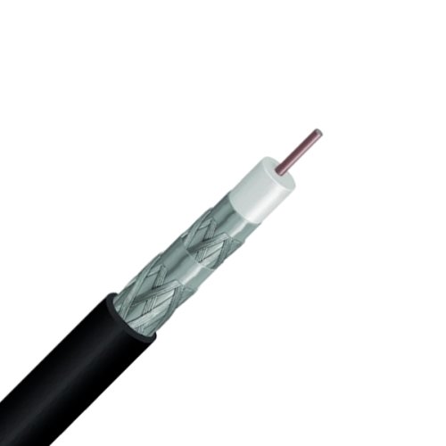 Vericom RG-6 CCS Dörtlü Kalkan CM Koaksiyel Kablo, 1000 FT Kaburga