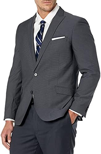 Savile Satır A. Ş. erkek Lancaste takım Elbise Ceket, Kömür, 46 ABD