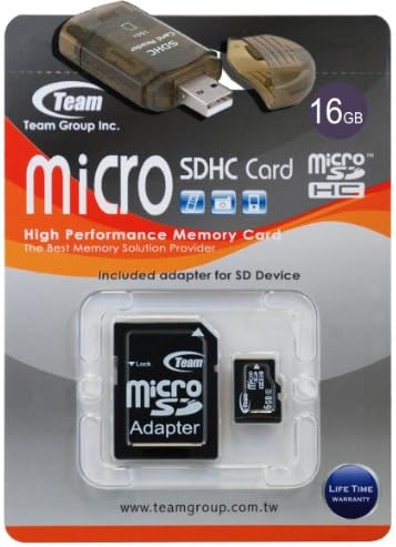 16GB Turbo Hız Sınıfı 6 microSDHC Hafıza Kartı LG GW300 GW825 GW910. Yüksek Hızlı Kart, ücretsiz bir SD ve USB Adaptörüyle