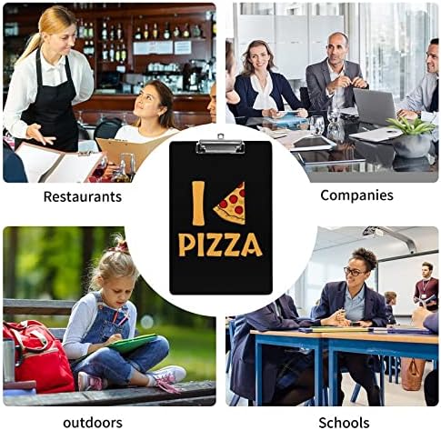 Seviyorum Pizza Akrilik Panoları Metal Klipsli 12. 5X8. 5 İnç Sevimli Klip Panoları Ofis Sınıf Etkinliği için
